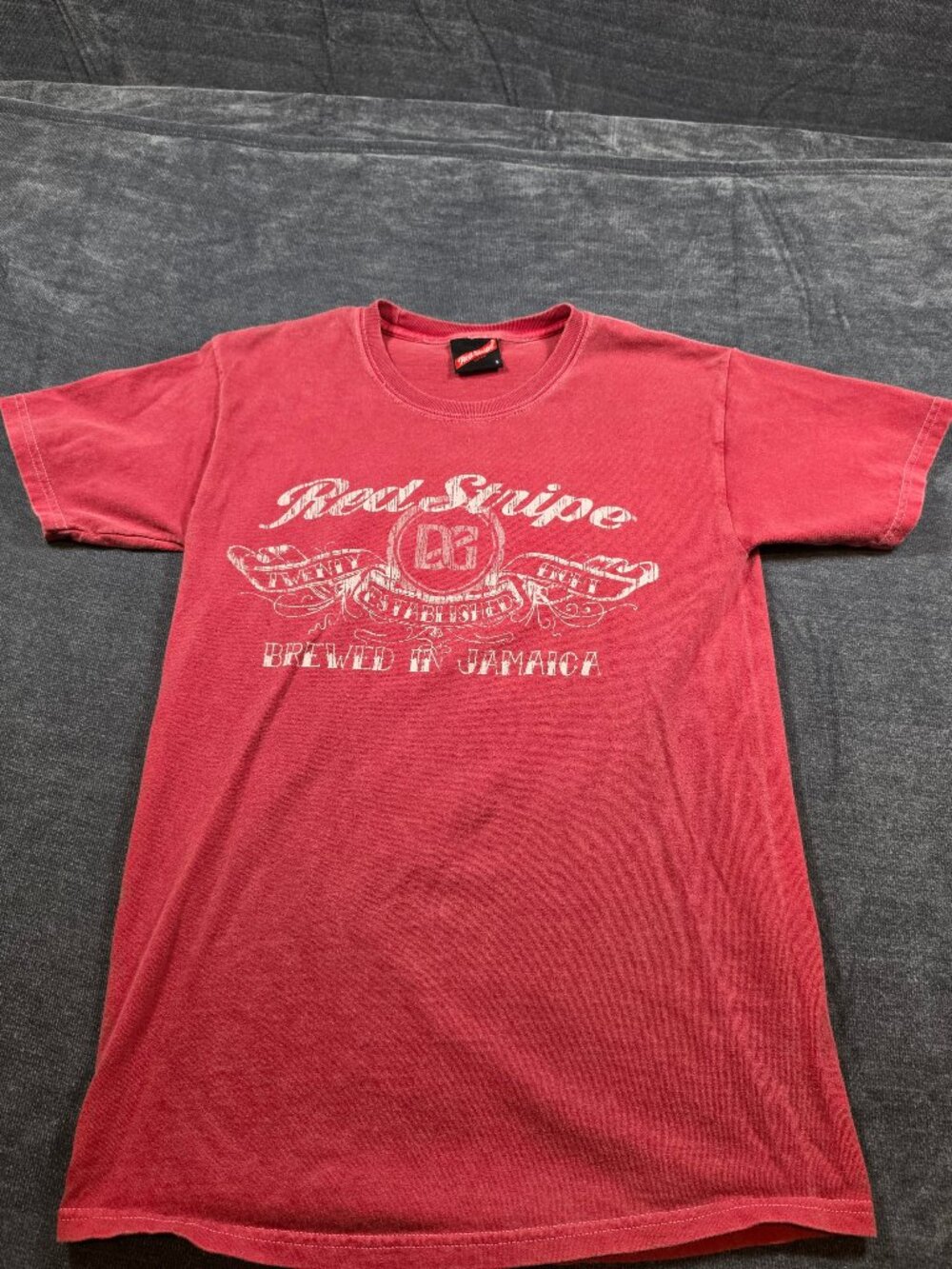 Red Stripe Graphic T-Shirt Red Size M